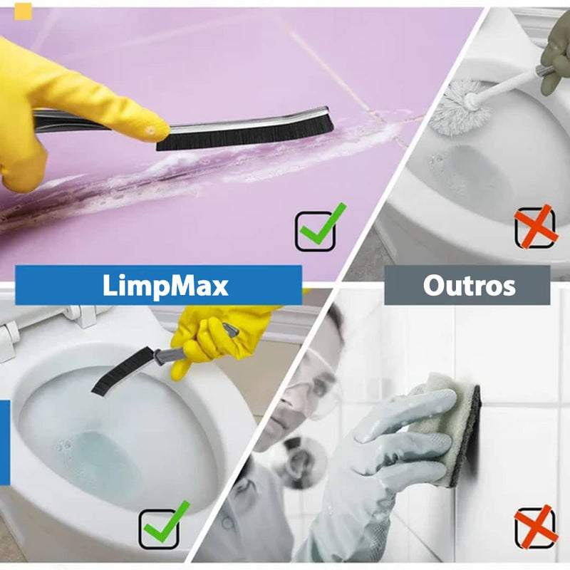 Escova LimpMax - Tenha Cantos Impecáveis e Brilhantes